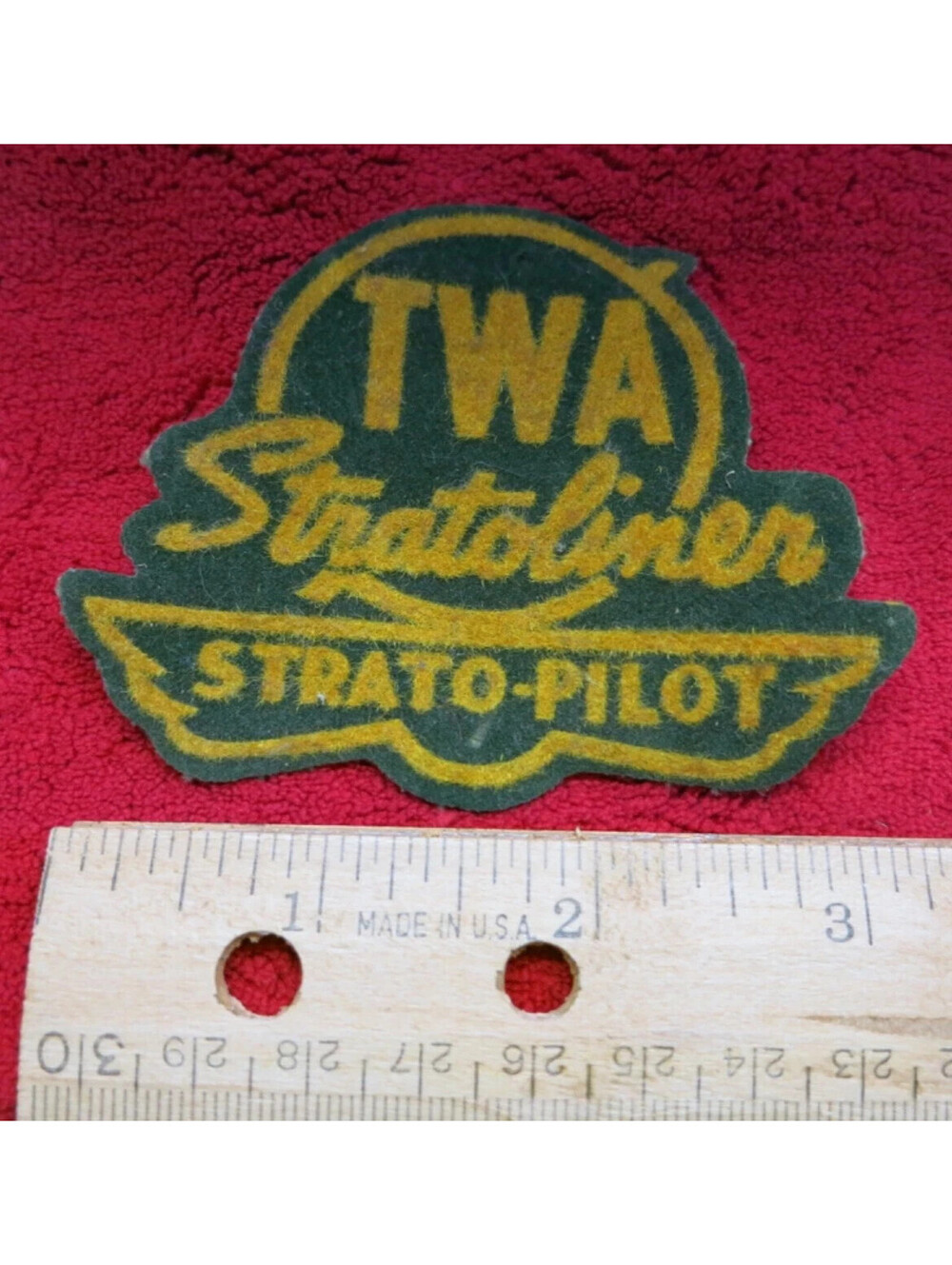 TWA Stratoliner Strato-Pilot vintage patch RARE!